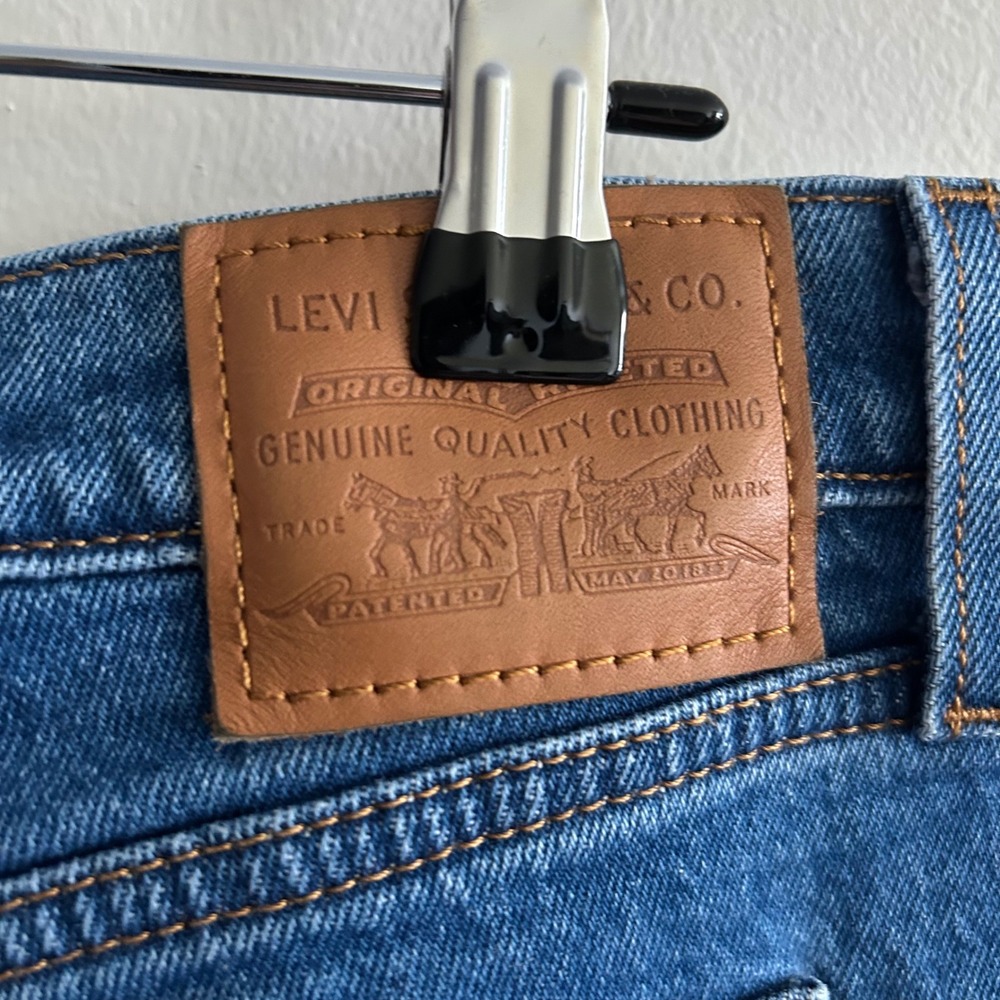 Levi's Premium Wedgie Straight Jeans Blue 31 High Rise Button Fly 34964-0080 - Picture 4 of 8